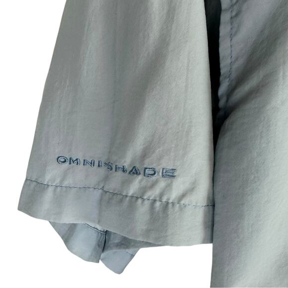Columbia PFG Performance Shirt Short Sleeve Blue Size XL Vented - Picture 4 of 7